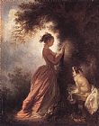 Jean-Honore Fragonard The Souvenir painting